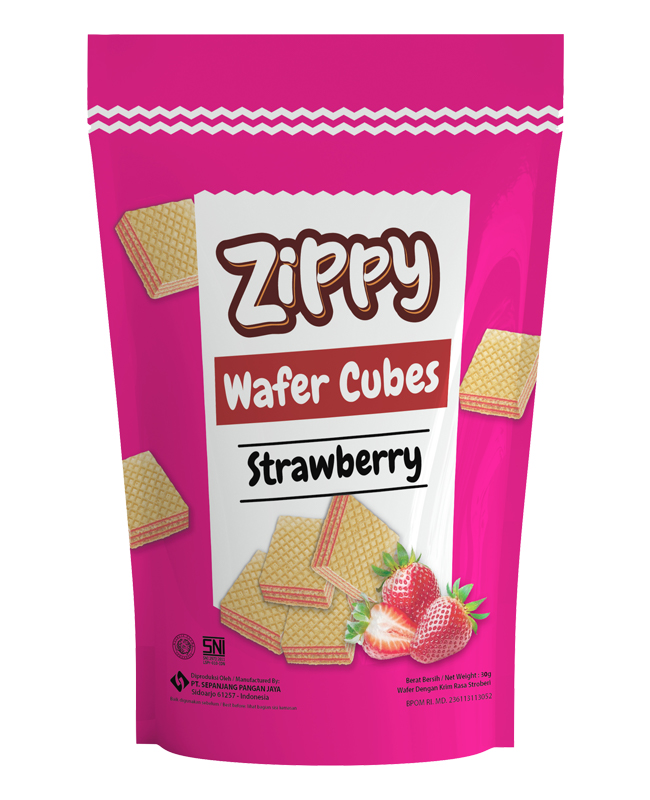 ZIPPY WAFER STRAWBERRY ISI 30 BKS